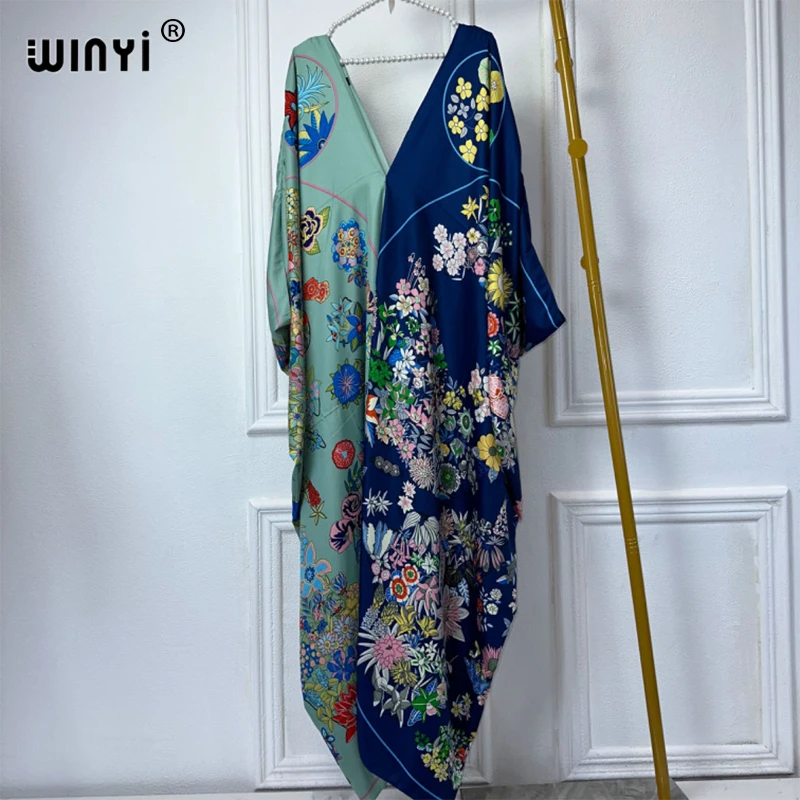 WINYI Original Bohemian printing loose jumpsuit