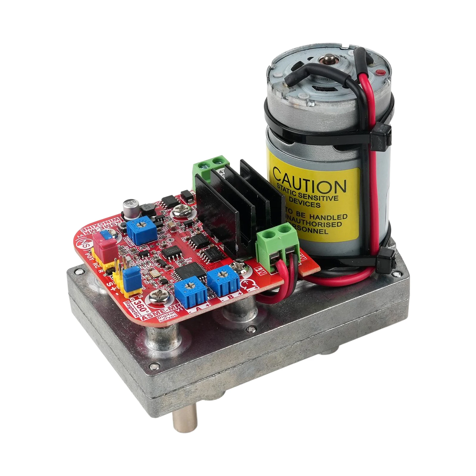 ASME-MRB 380kg.cm Large High Torque Digital Servo Motor 360 Degree Rotation for Industrial Robot Arm PTZ Camera Valve Control