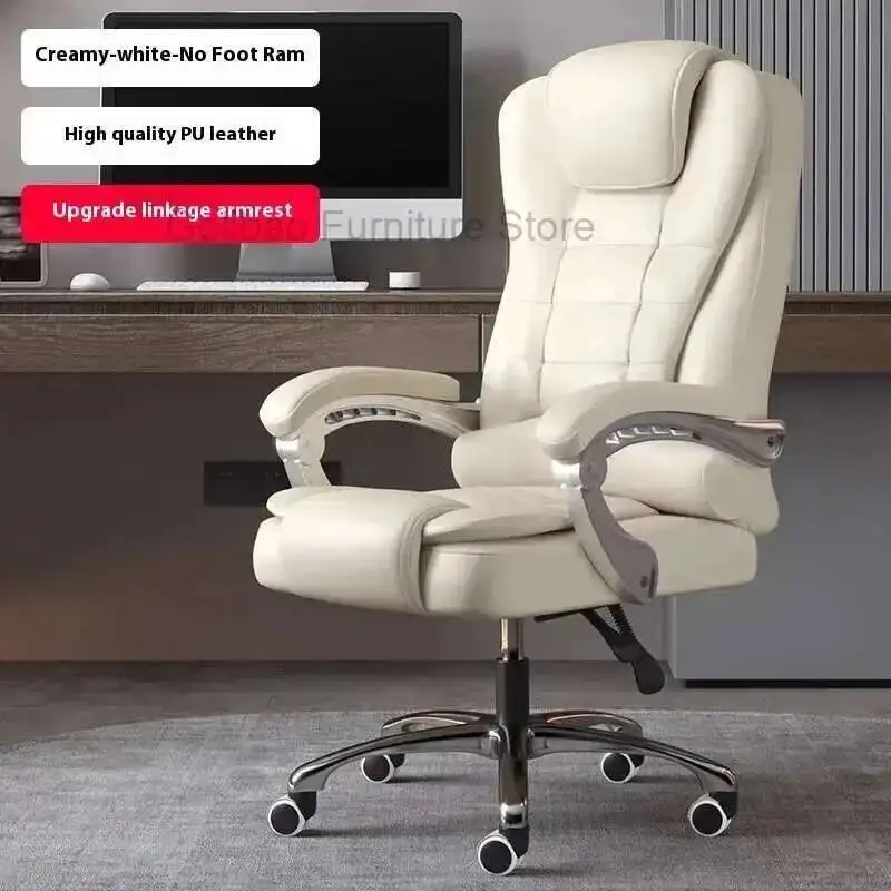 Chaise de bureau ergonomique en cuir Design relaxant rose commode de travail Chaises en bois Portable luxe étudiant vanité maille basse