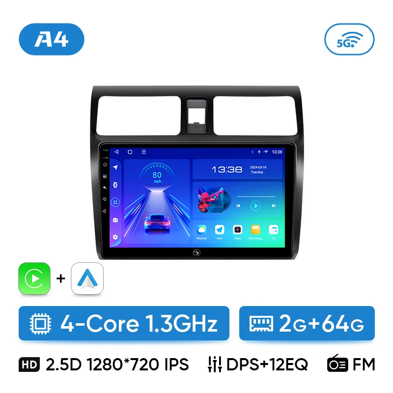 Ainavi Autoradio Voor Suzuki Swift 2003 2005 2006 2007 2008 2009 2010 Draadloze Carplay Android Auto Multimedia Speler 2 Din
