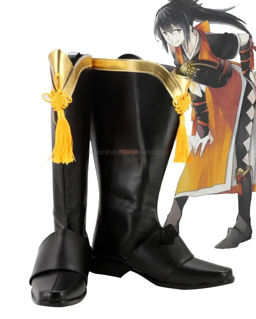 

Oboro Shoes Cosplay Fire Emblem if Oboro Cosplay Shoes Boots Custom Made for Men and Women Wear