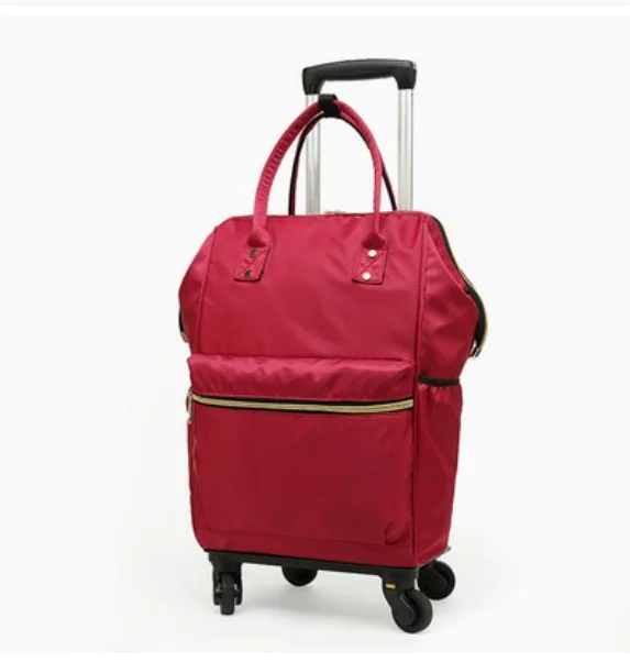 

Women Wheeled Backpack Women hand carry on Luggage backpack bags rolling luggage bags for travel Trolley Bags on wheels Suitcase