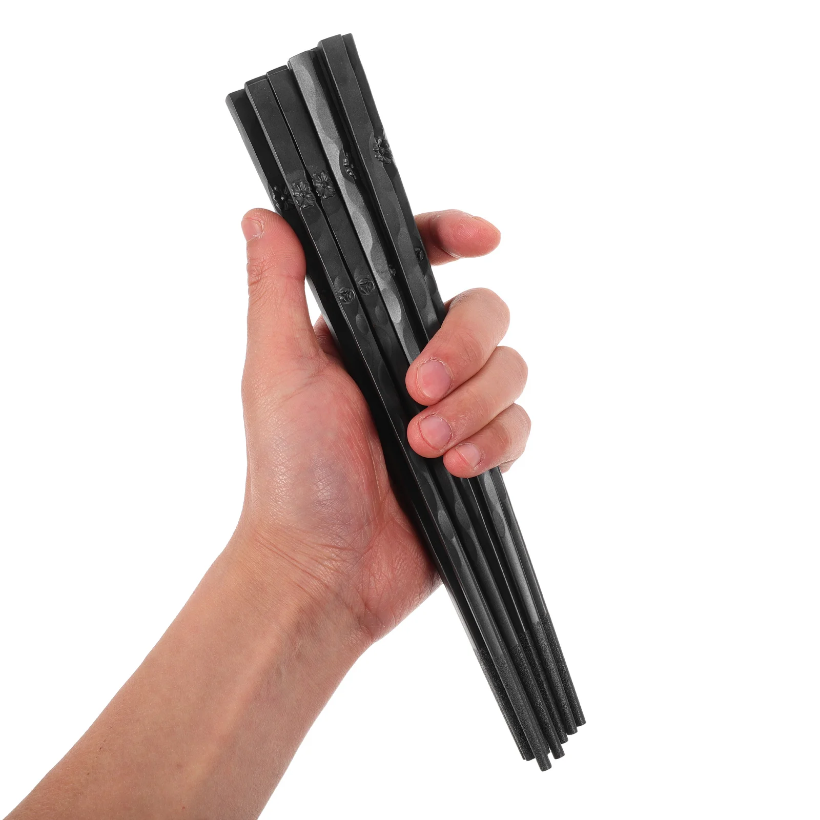 

10Pairs Chopsticks Reusable Japanese Chinese Style Non-Slip Sushi Noodles Dinner Set Eco-Friendly Bulk Plastic Tableware