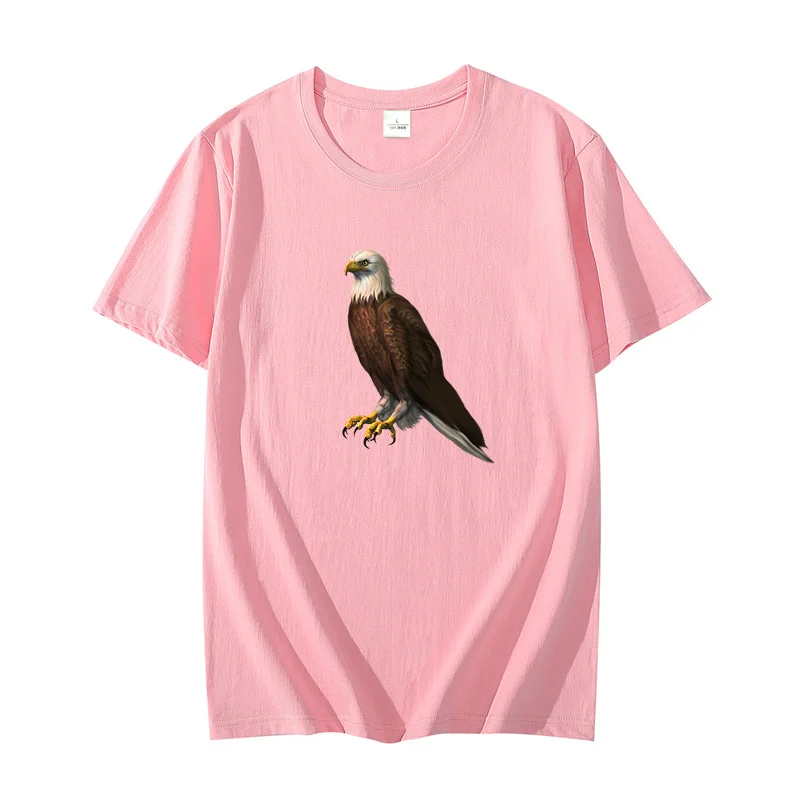 Bald Eagle Bird Wild Life Cool graphic t shirts short sleeve t-shirts O-neck T-shirt Summer Harajuku Streetwear Men's clothing