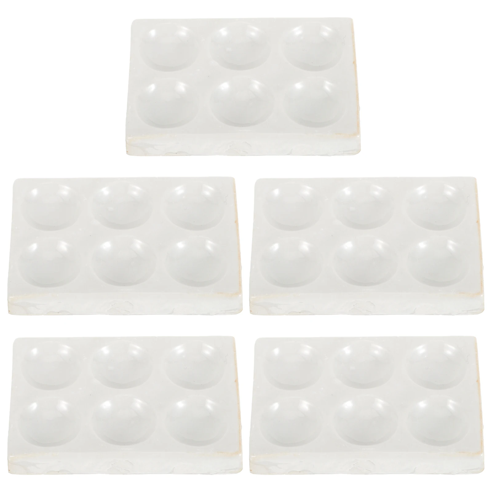 Plaque de réaction pour expérience, Guide d'ombre, Spot chimique, céramique, plaques de puits, Science, 5 pièces