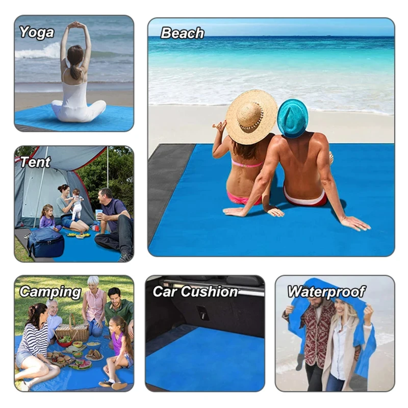 Waterproof Beach Blanket Outdoor Portable Picnic Mat Camping Ground Mat Mattress Camping Camping Bed Sleeping Pad New