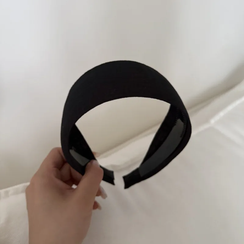 Koreanisches farbiges Stirnband für Damen, hochgeschnitten, aus Stoff, Haaraccessoire für den täglichen Gebrauch, zum Gesichtwaschen, Haarspange, Kopfbedeckung – Detail 6