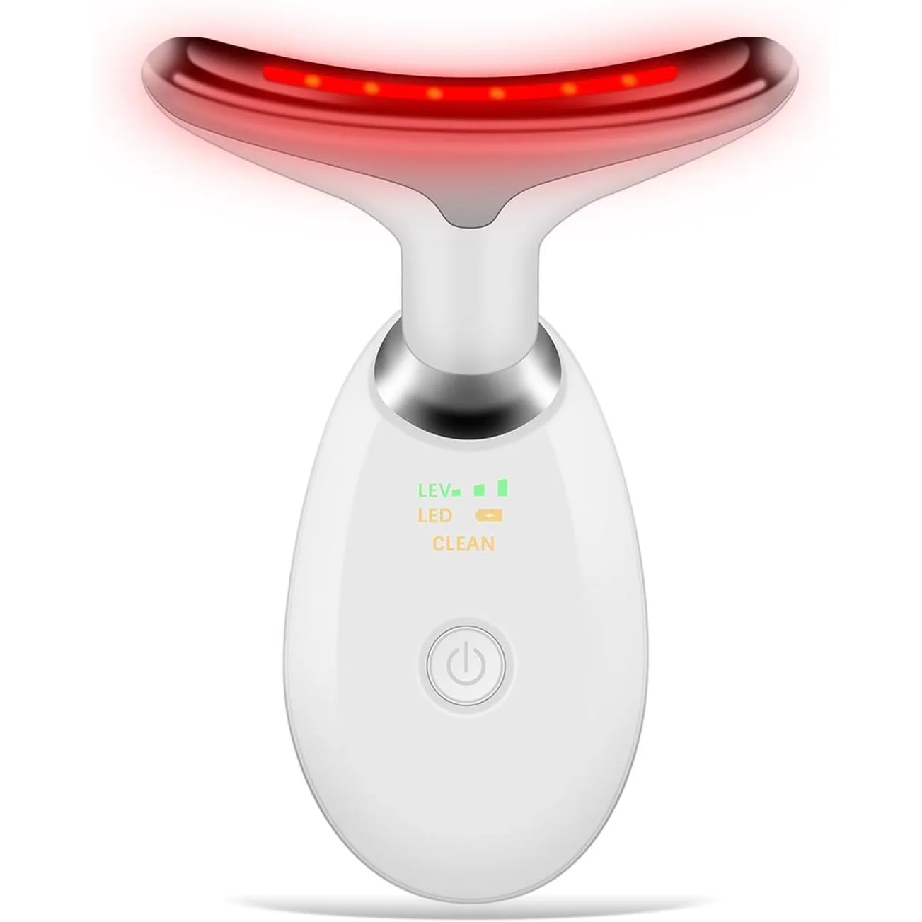 Neck Face Beauty Instrument LED Photon Skin Tighten Device Microcurrent Double Chin Remover Facial Massager Tool  for Skin Care
