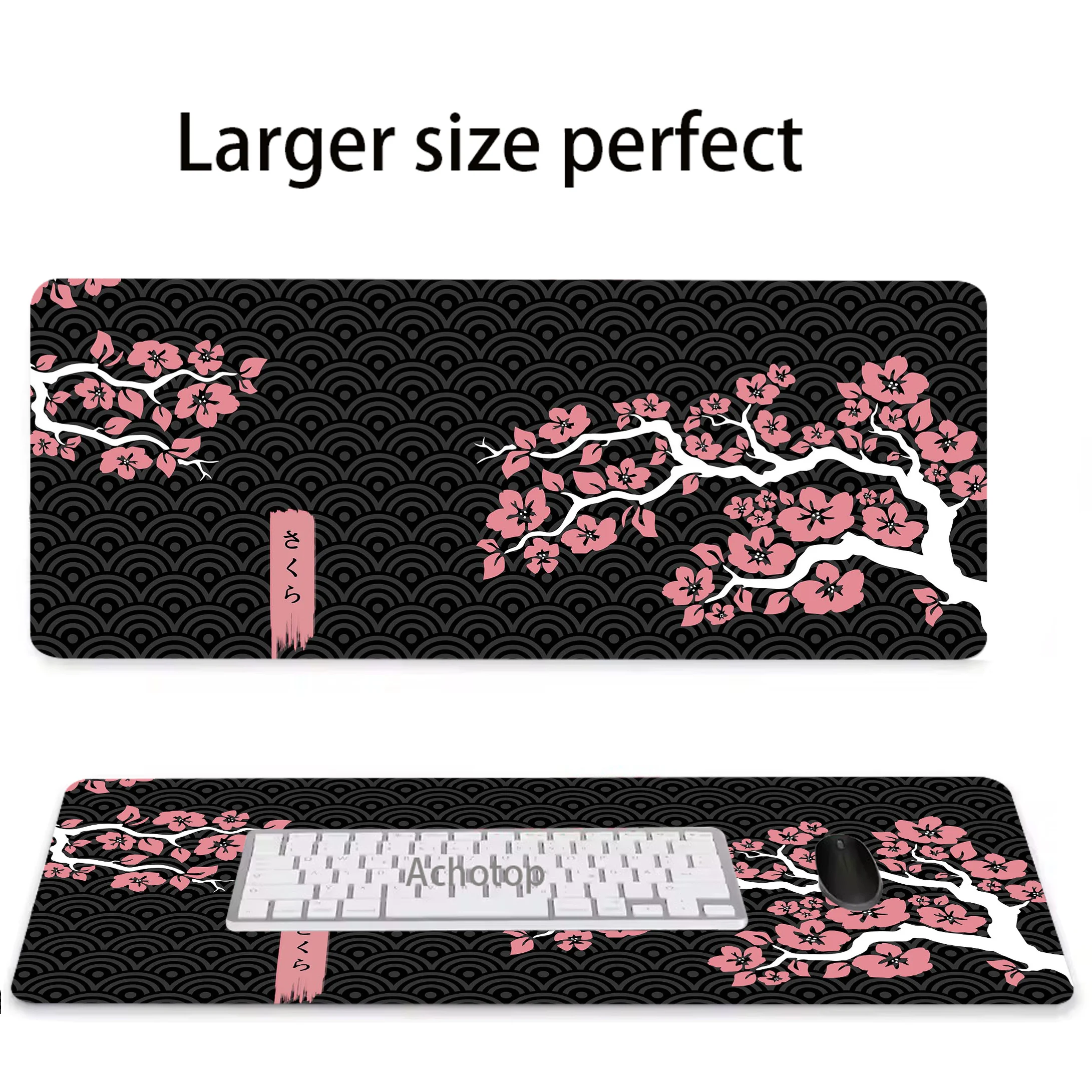 

Sakura 700x300mm Teclado Soft Mouse Pad Locking Edge Gamer Mousepad Notebook Office Accessories For Desk Mat Game Keyboard Pads