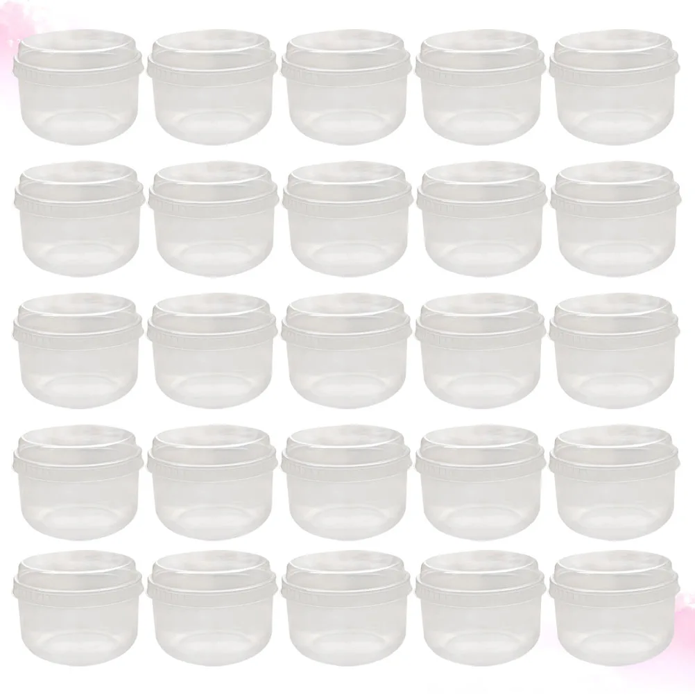 

50 Sets Transparent Clear Portion Cups Fat Fat Pudding Beaker High Temperature Resistant Dessert Containers for Baking Cake