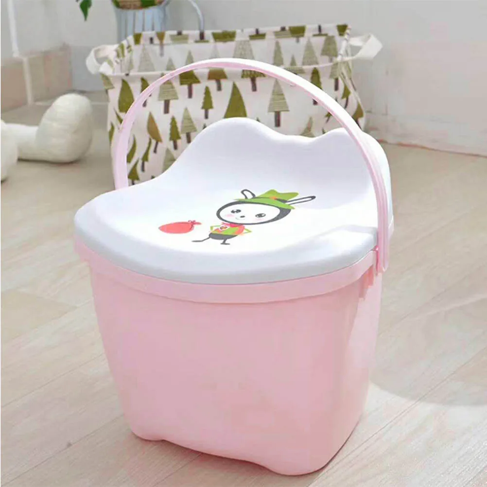 

Plastic Storage Box 30L Strong PP Material for with Movable Handle Home Decor Storage Stool Plastic Chair for