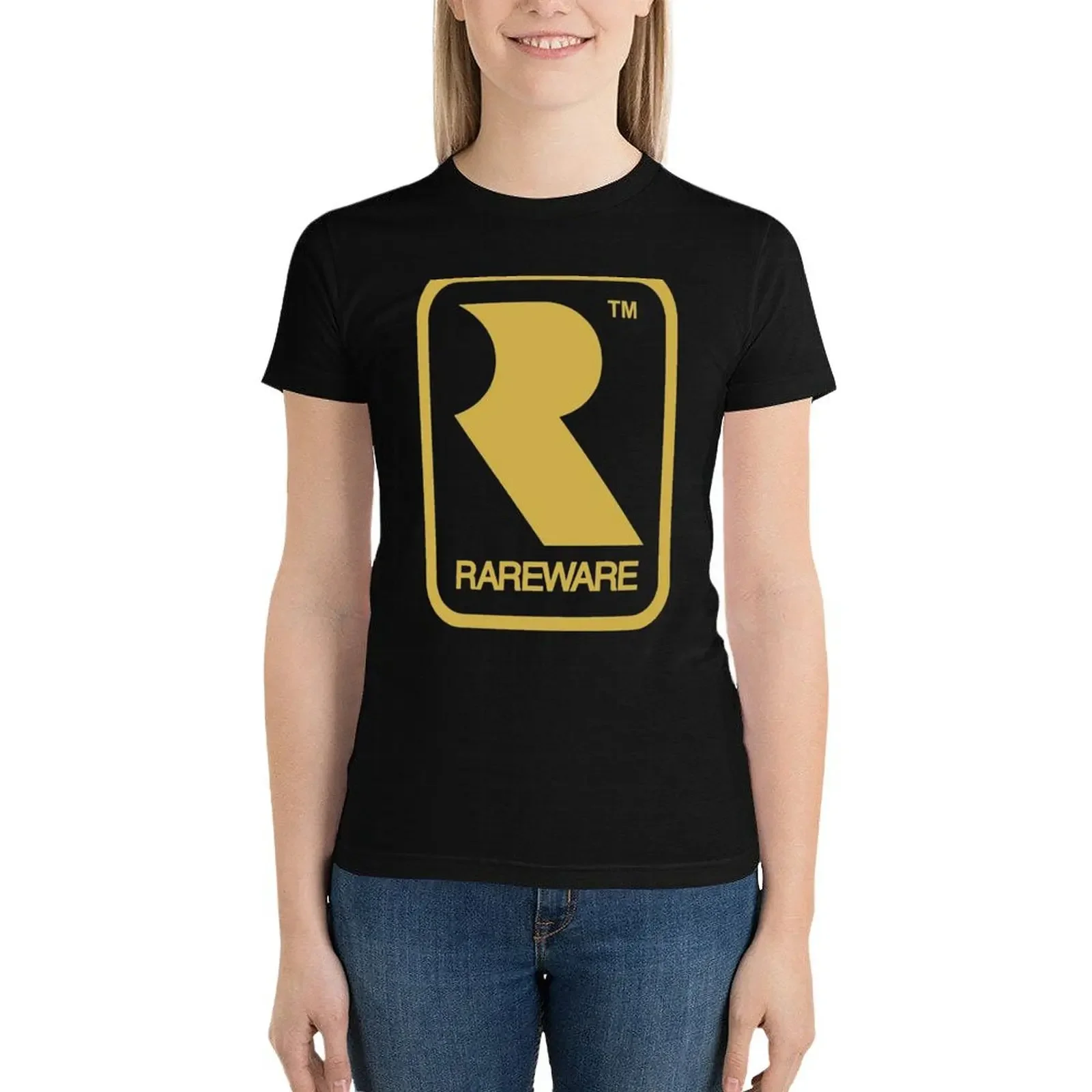 Rareware Logo Tee Tri-blend T-Shirt plus size tops vintage clothes summer tops t shirts for Women graphic