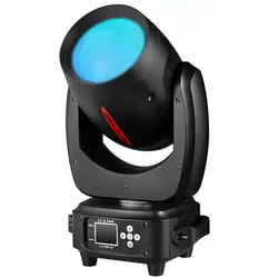 Mini luz LED de cabeza móvil, haz de luz, punto y Zoom, 24 prismas, 14 Gobos, 11 colores, rueda de 7 colores, 6 lentes de descarga, escenario de DJ, 180W