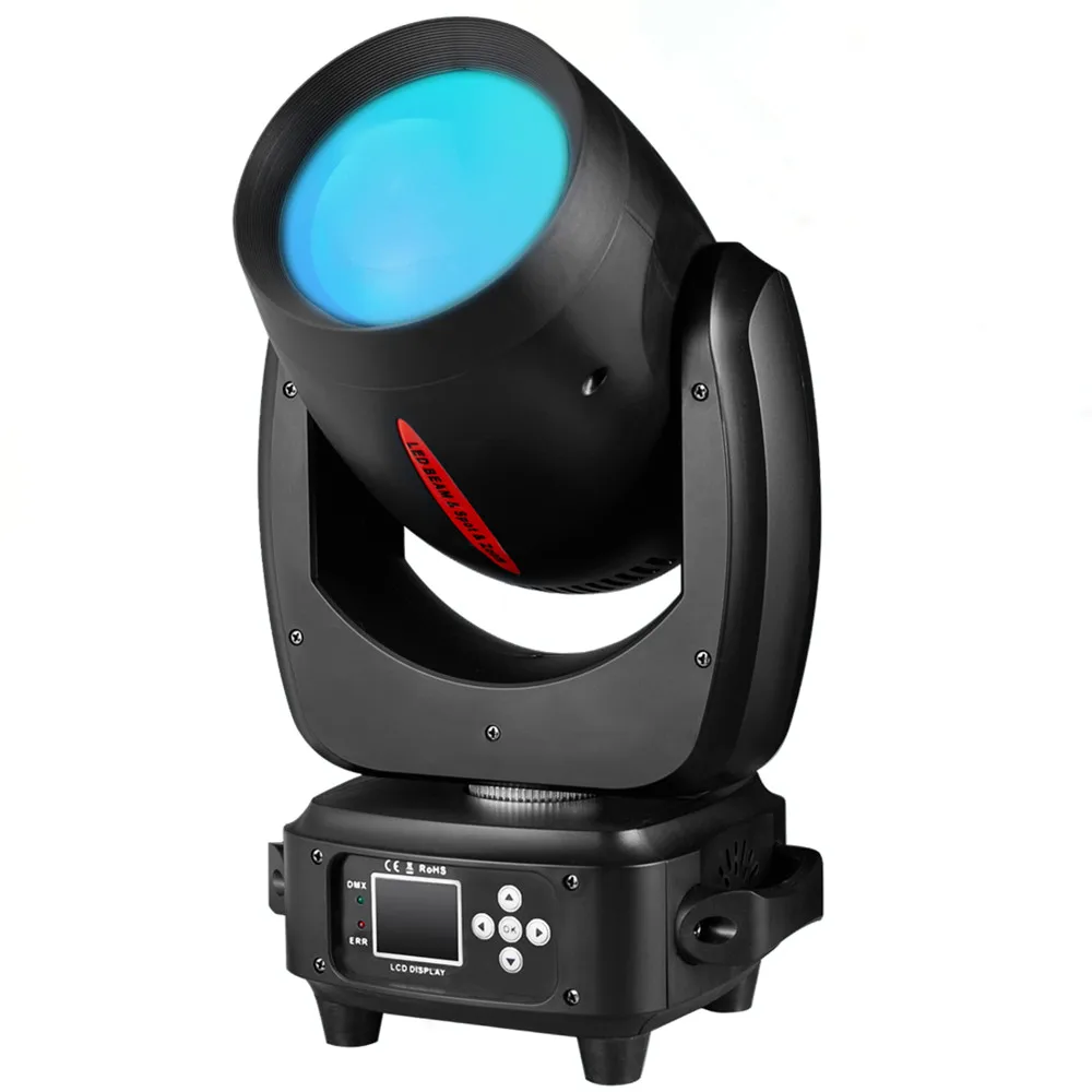 LED Mini 180W Moving Head Light Beam&Spot& Zoom 24  Prisms 14 Gobos 11Color Wheel &7 -Color Wheel 6 Discharge -Lens DJ Stage