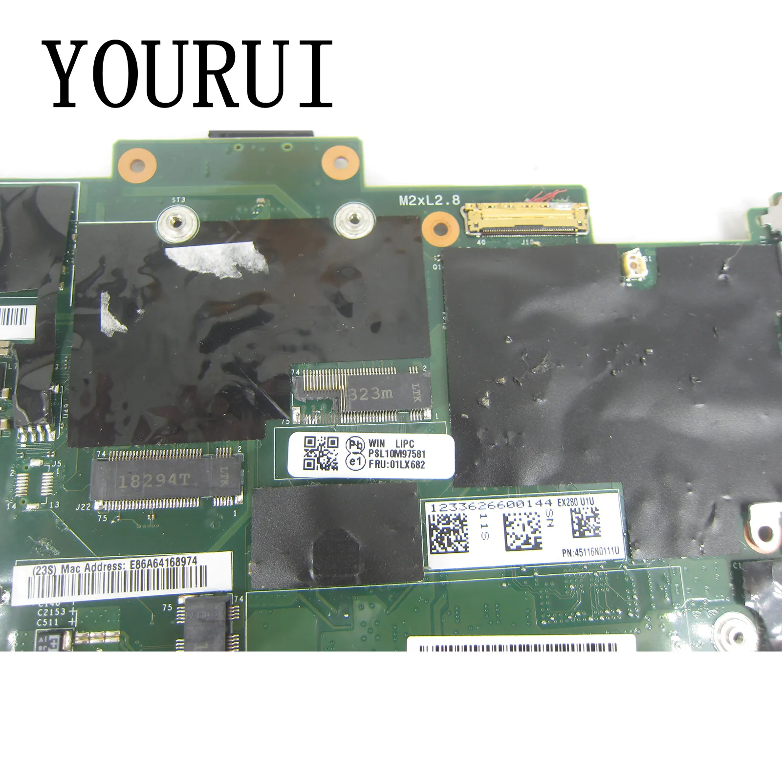 Imagem -03 - Placa-mãe para Lenovo Thinkpad X280 Placa-mãe Portátil com I58350u I79550u Cpu 8gb 16gb Rma Mainboard 01lx681 01lx682