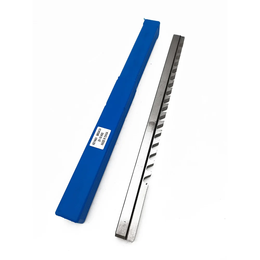 HSS Keyway Broach 10mm D Push-Type Metric Size For CNC Machine Tool