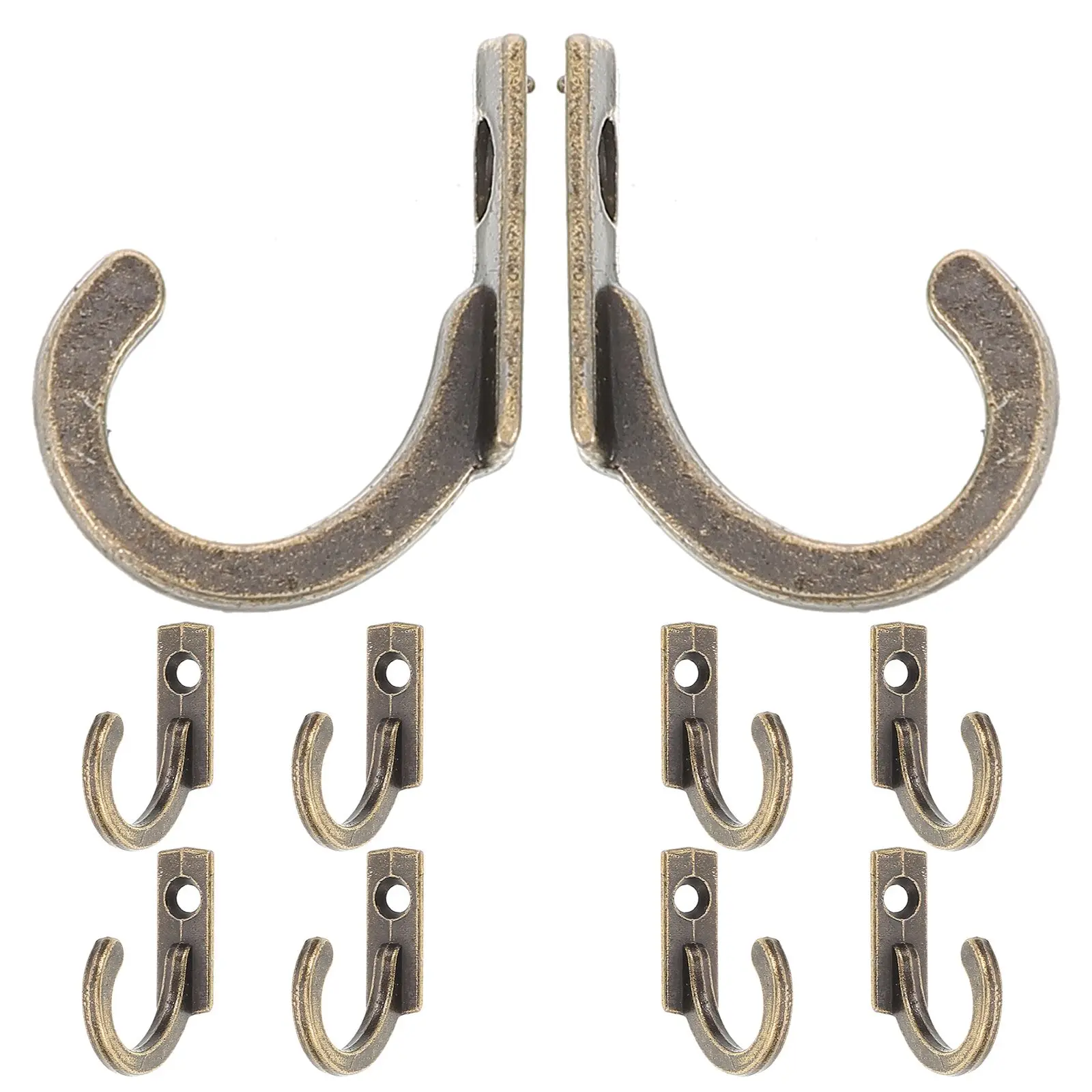

10 PCS Clothes Hook Clothing Hangers Decorative Hooks for Hanging Coat Household Bedroom Towel Hat Wall