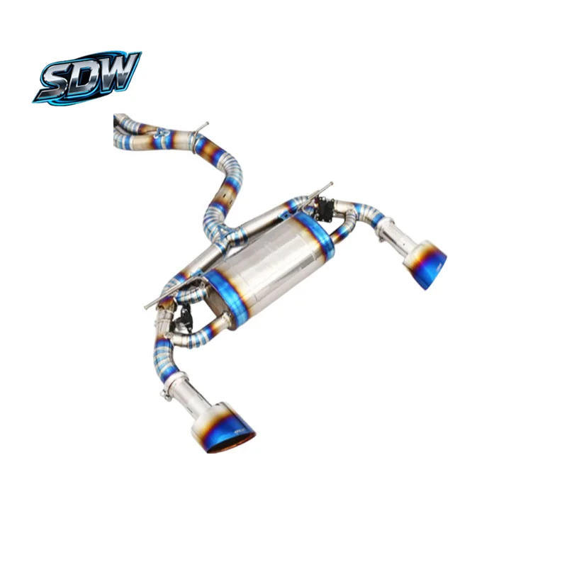 Factory Direct SDW Custom Exhaust System for  A6 A8 RS3 RS5 RS6 Q8 SQ8 with 1.5mm Mirror Polished Stainless Steel Tailpipe
