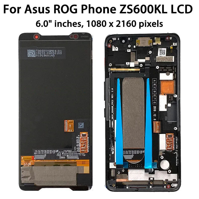 AMOLED ROG Series Screen For ASUS ROG Phone 1 2 3 5 5S 5S Pro 5 Pro 6 6 Pro 7 7 Ultimate LCD Touch Screen Digitizer Assembly