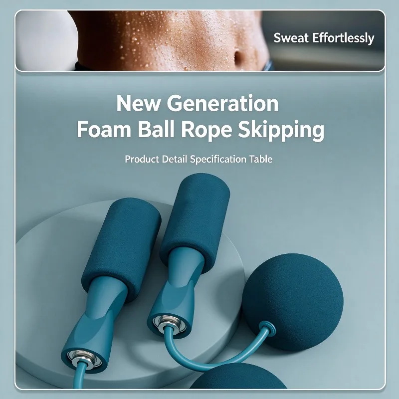 AgiliQ Wireless Jump Rope Home Workout Skippi Rope Weight Train Fitness Gym Appliances Bodybuilding Equipment Men Women Exercise