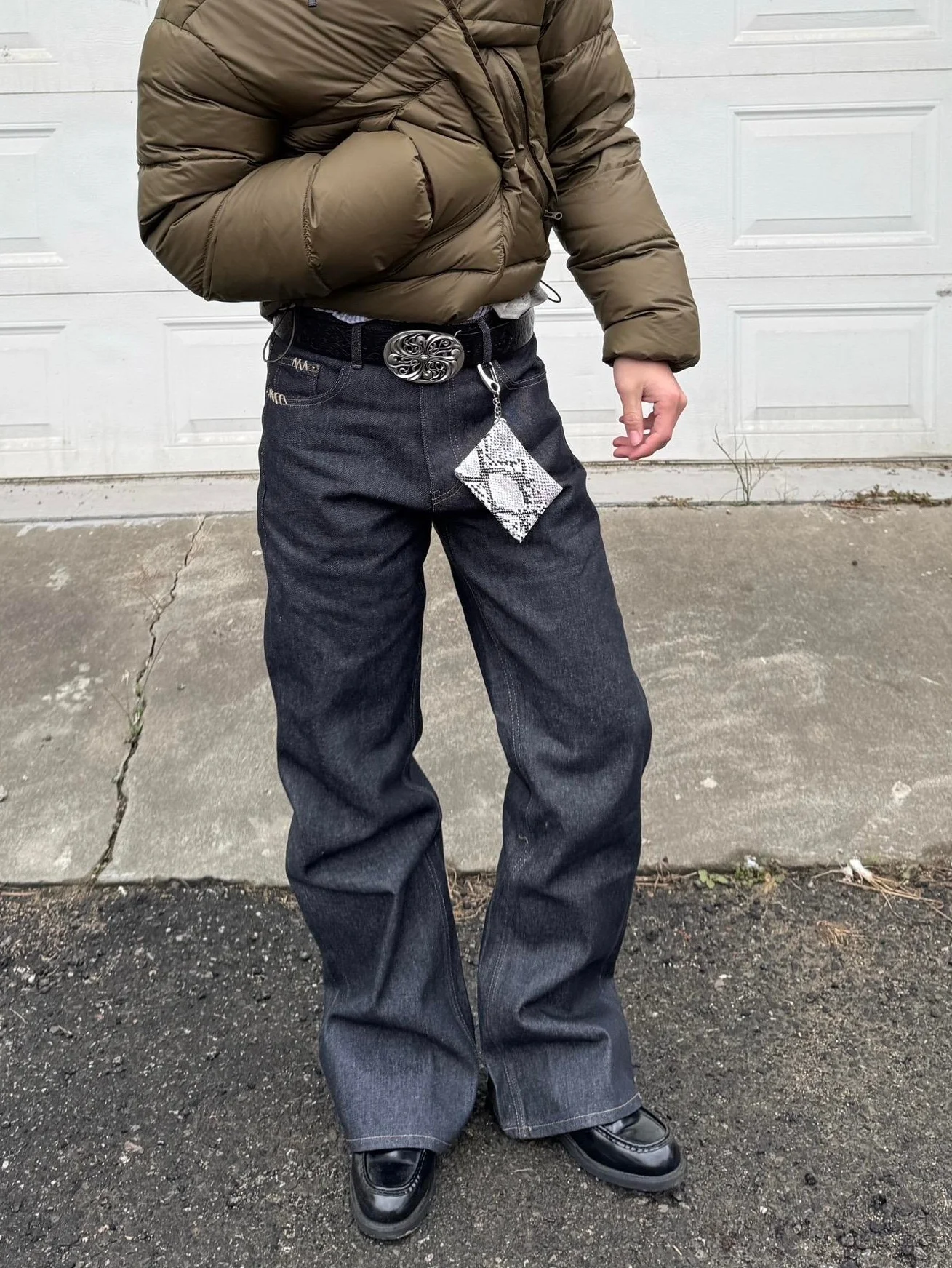 

Мужские джинсы в стиле ретро American Vibe Street Sle, глубокого черного цвета, оригинальные джинсы из денима, расклешенные длинные брюки прямого кроя, свободный крой