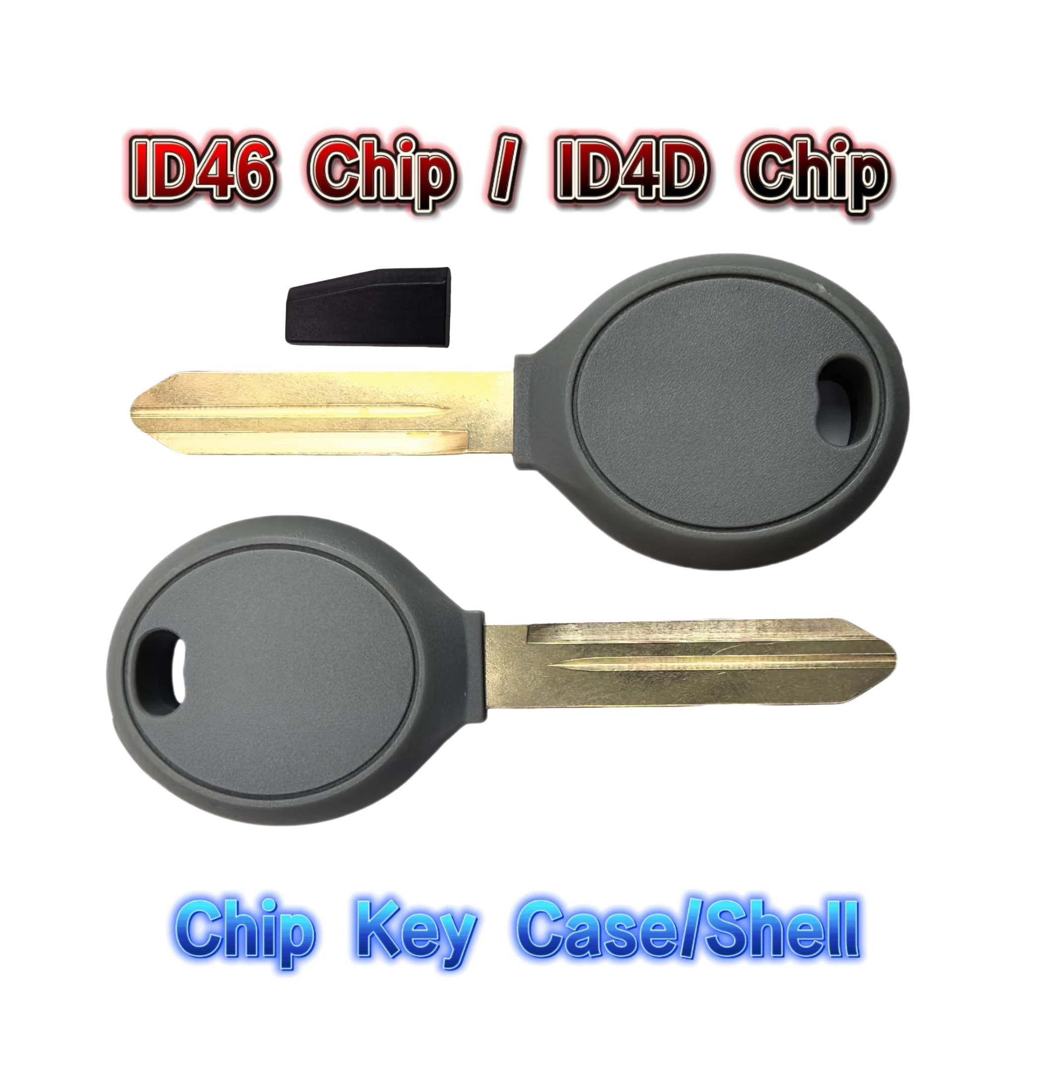 Transponder With No/46Chip/4D64Chip For Dodge Chrysler Jeep Wrangler 1998 1999 2001 2002 2003 2004 2005 2006 Car Key Shell Case