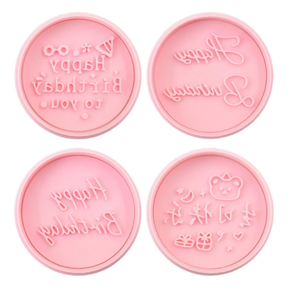 Picture 6: Happy Birthday Cookie Cutters Biscuit Mold Stamp Kitchen Baking Pastry Bakeware Dessert Baking Supplies