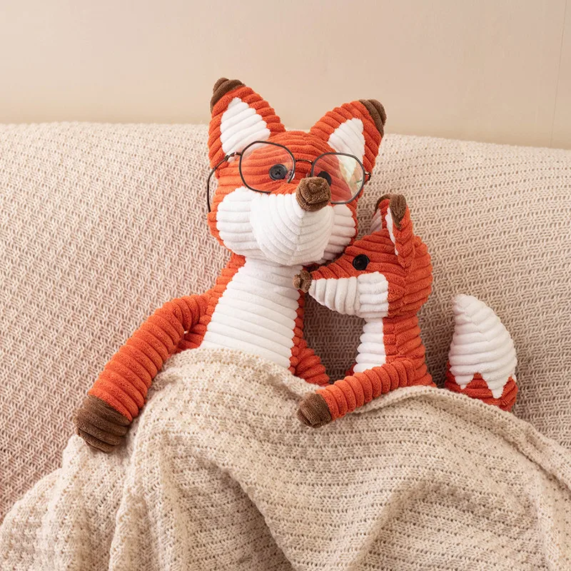 

KawaiiSuper Soft Long Legs Fox Plushie Toy Stuffed Cuddly Baby Appease Knit Doll Cute Peluche Toys for Girls Birthday Xmas Gifts