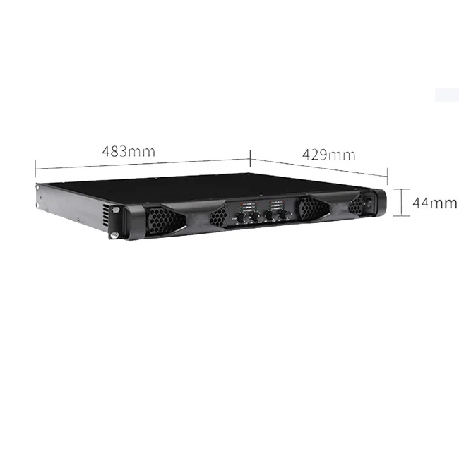 Professional Pure Digital Power Amplifier in 1 U Case with Pfc Technology professional audio amplifier