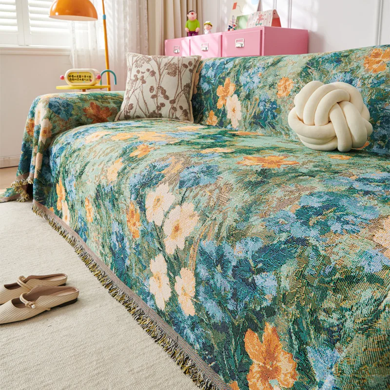 

ins wind sofa towel light luxury high-end combination sofa cushion sofa cover cushion