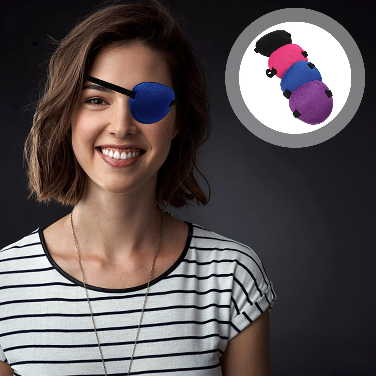 

4Pcs Single Eye Patch Blindfold for Amblyopia Treatment Breathable Reusable Eye Accessories Astigmatism Strabismus Shield