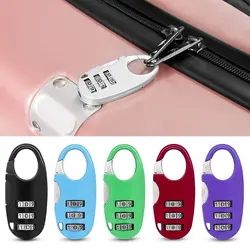 3 Digit Password Lock Dormitory Cabinet Mini Lock Backpack Zipper Luggage Padlock Zinc Alloy Combination Lock Security Tool