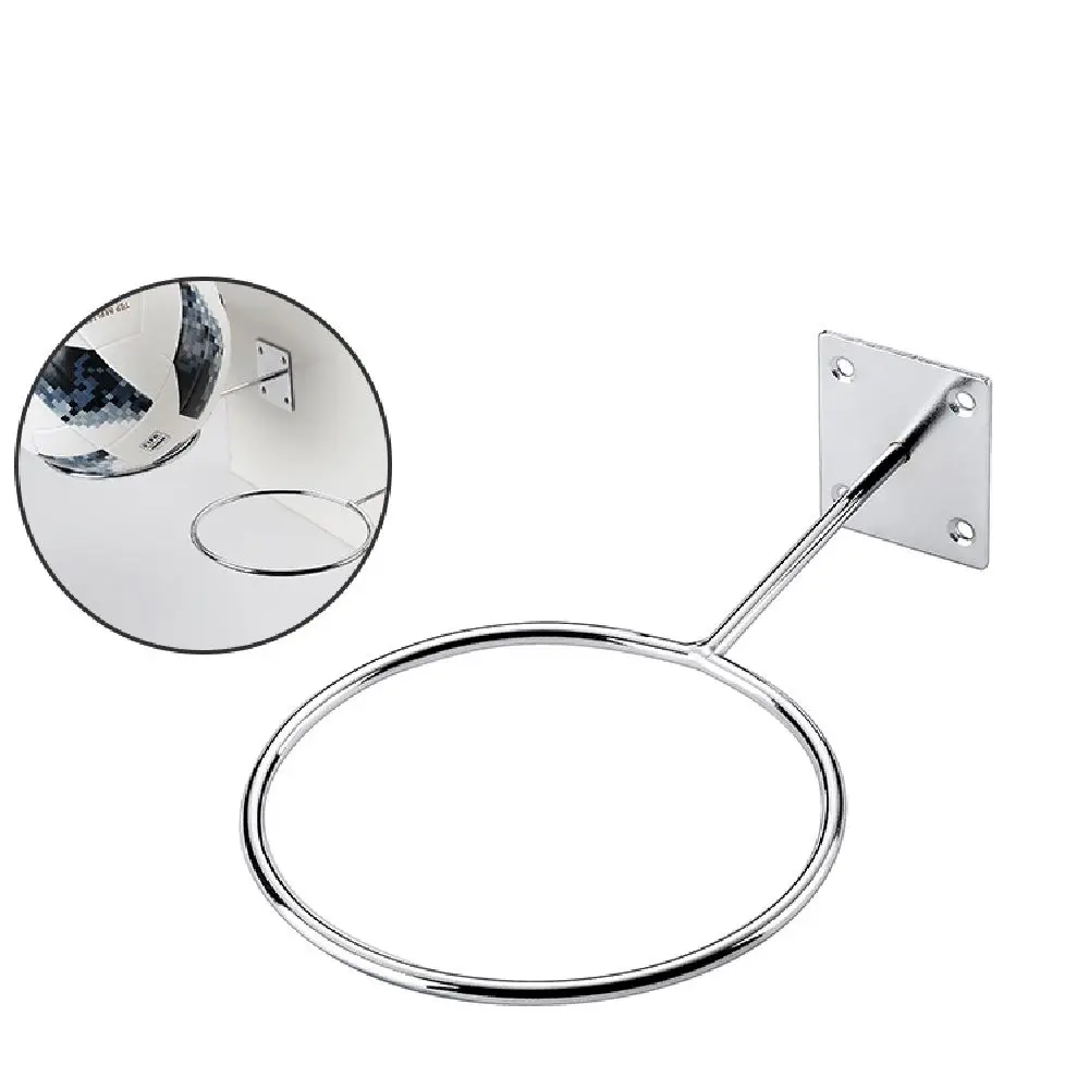 

Round Ring Metal Football Basketball Soccer Storage Stand Ball Holder Wall Mount Display Rack Basketball Bracket