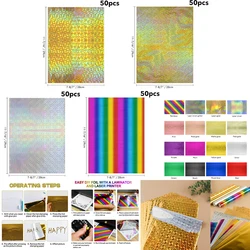 20x29cm Mix Color Toner Reactive Foil Paper by Laser Printer and Laminator For DIY Crafts Card Making Scrapbooking Tool 2024