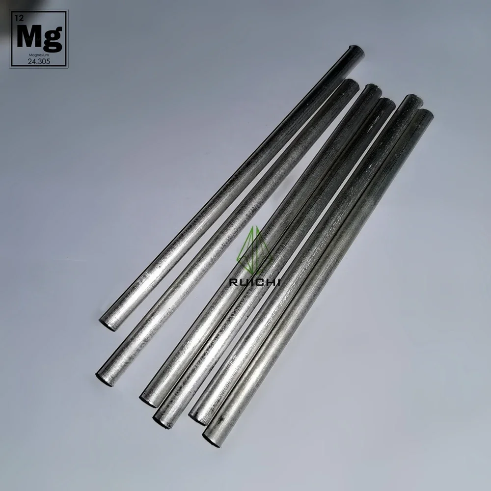 Imagem -05 - Comprimento Puro do Diâmetro x 152 mm das Varas do Metal do Magnésio de 50 Peças mm mg 99.95