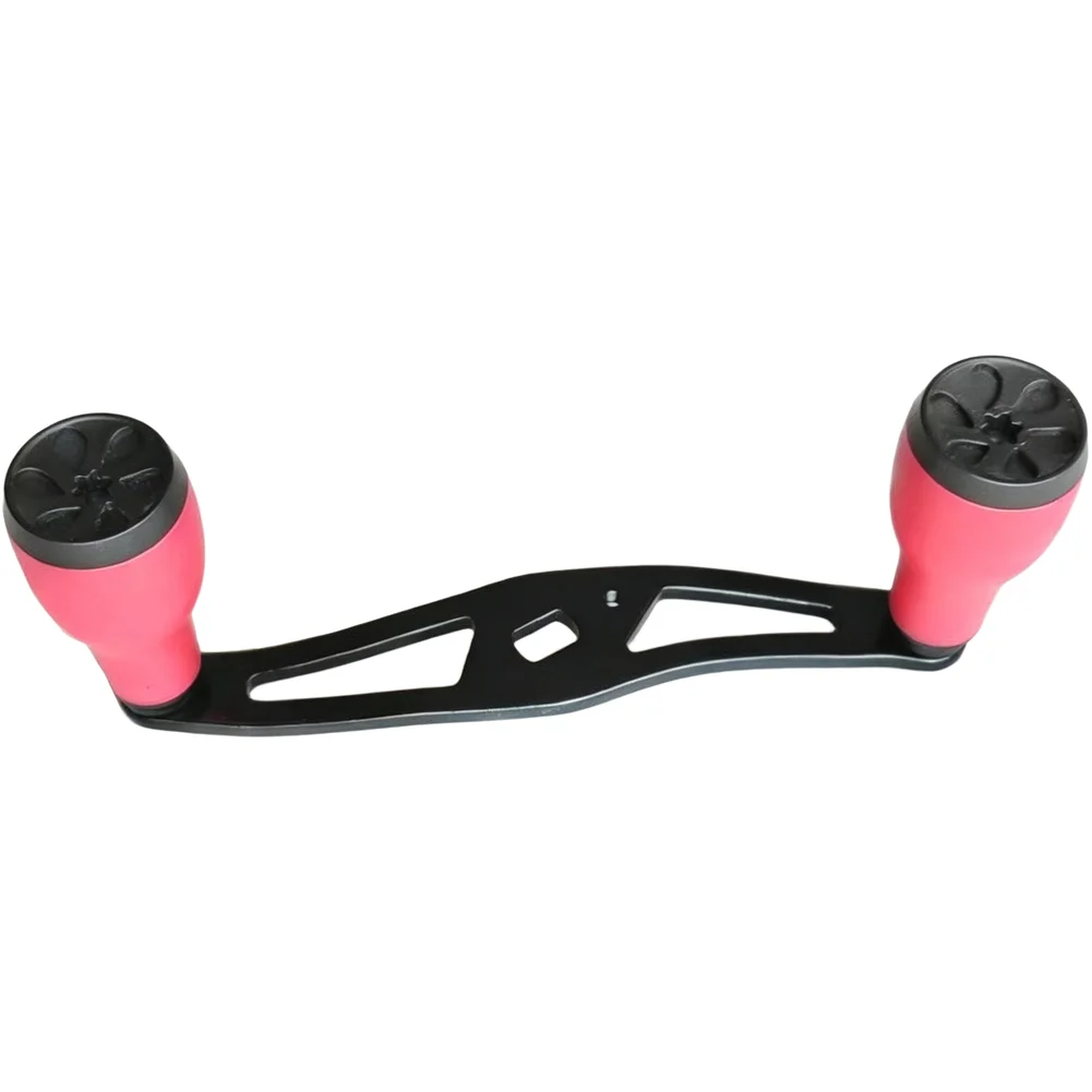 Fishing Reel Handle Replacement with Round Gourd Shape and Aluminum Alloy Construction for Lure Reel Performance Enhancement