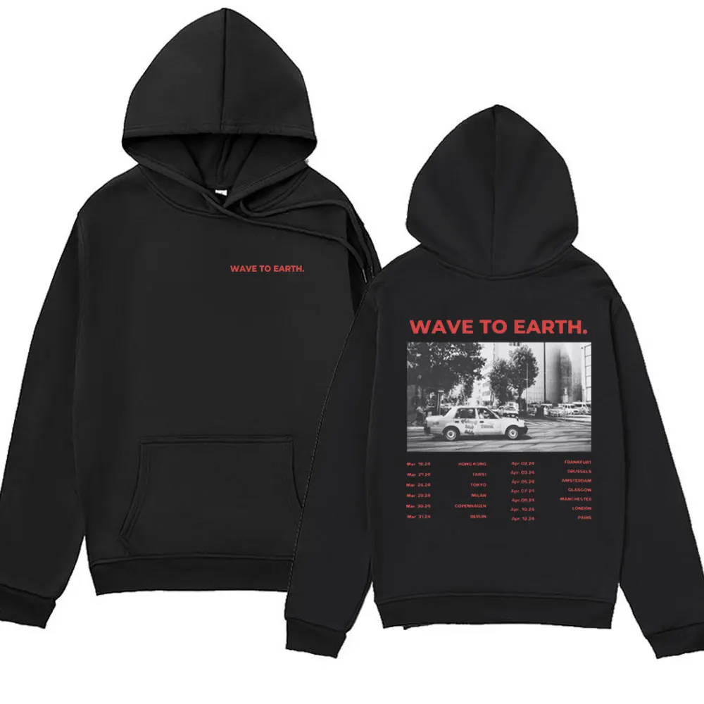 

Rapper Kpop Band Wave To Earth Tour 2024 Print Hoodie Men Women Hip Hop Sweatshirt Autumn Fashion Casual Harajuku pullover hoody