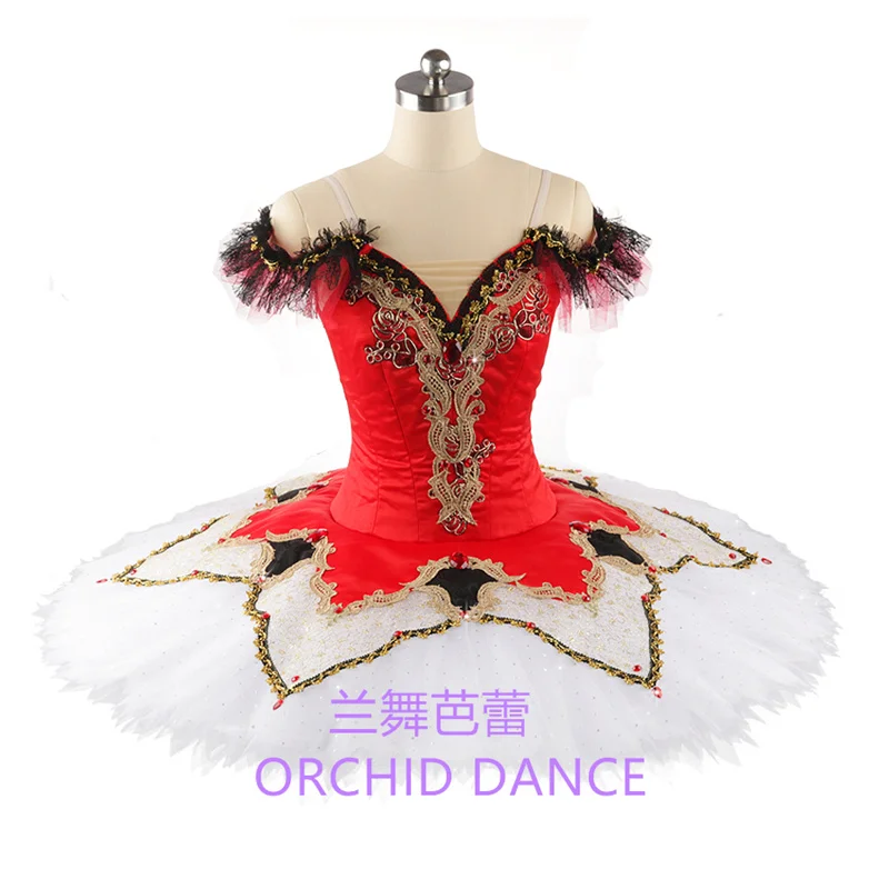 

Promotion Professional High Quality Women Adult Performance Wear Girls Swan Lake White Red Ballet Tutu Costumes