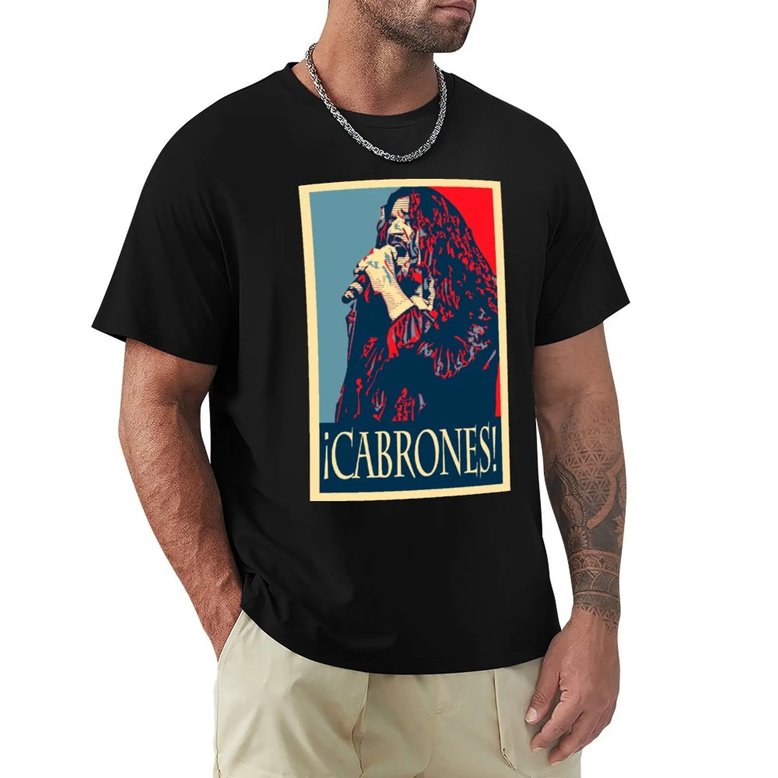 portrait jose andrea T-Shirt man t shirts for men casual T-Shirt