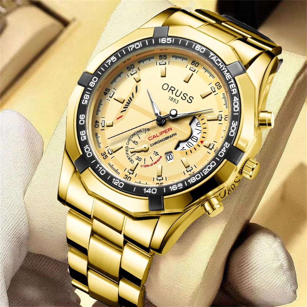 Echt aanmatigend zakelijk sporthorloge voor heren, hoogwaardige Koreaanse versie, eenvoudig lichtgevend herenhorloge met dubbele kalender