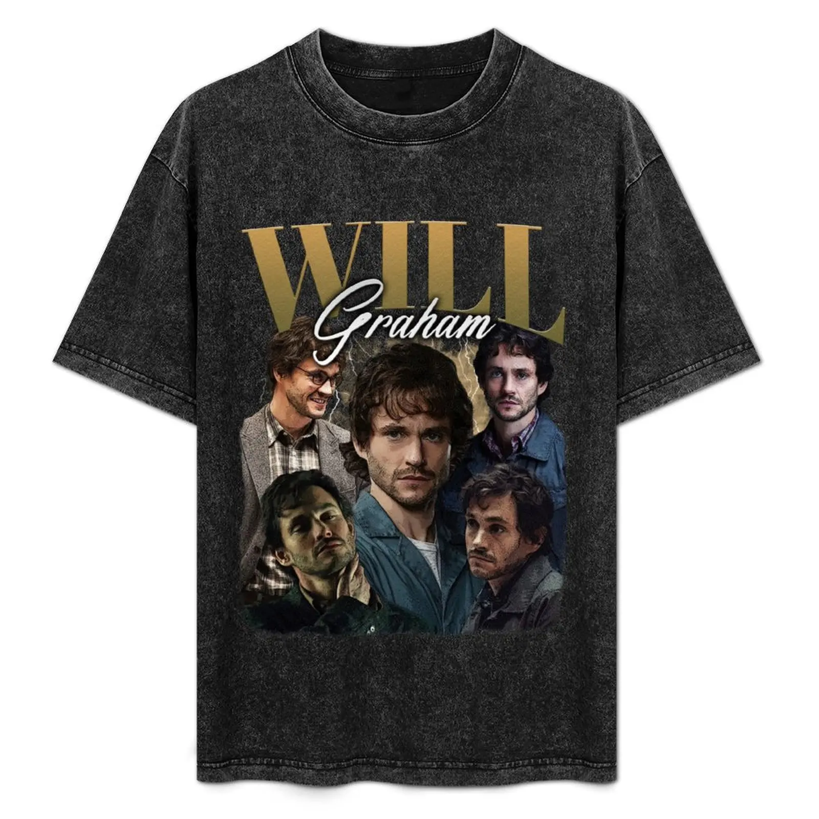 

Will Graham Vintage Washed T-Shirt Soft Lightweight Cotton T-Shirt