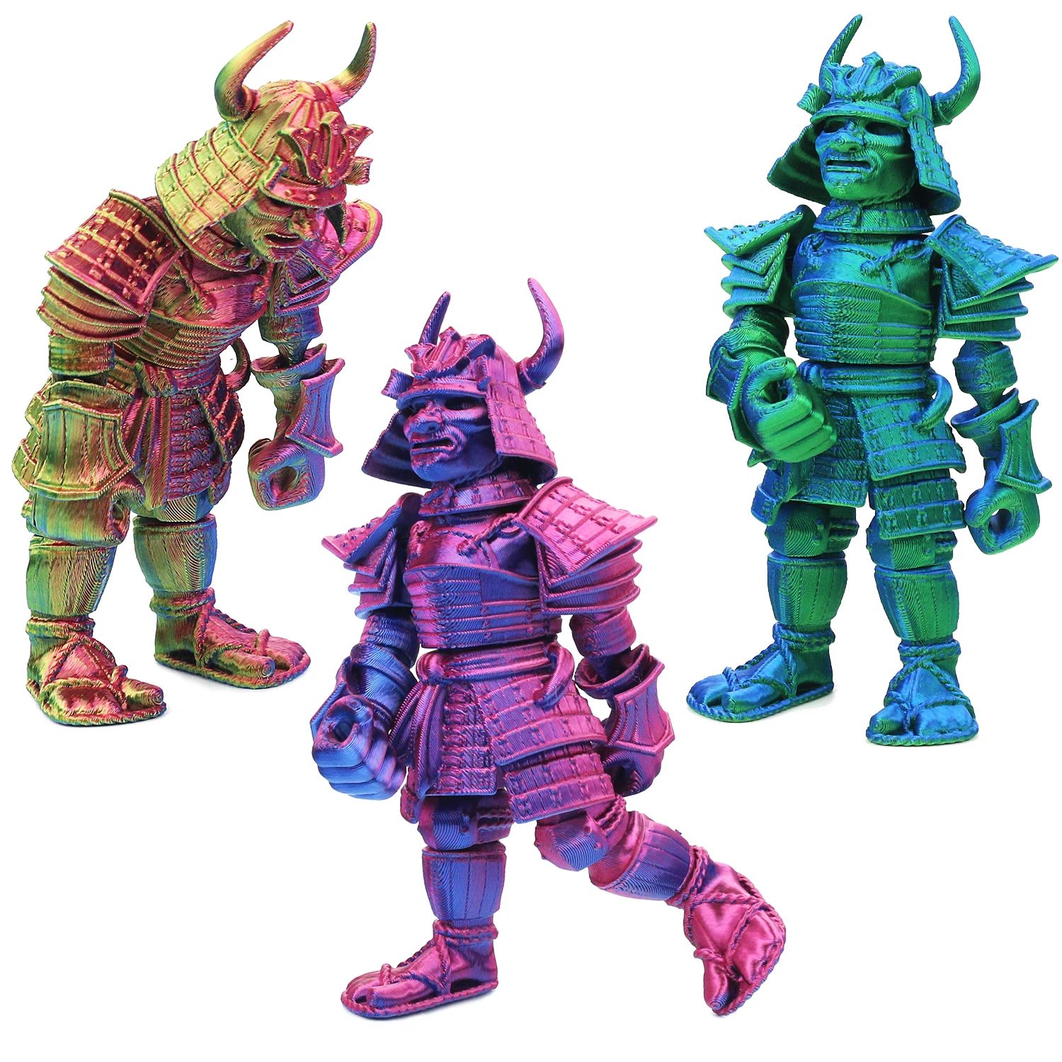 

3D печатная Статуэтка воин, искусственная кожа, рабочий стол, креативный ландшафт, который может стоять вверх