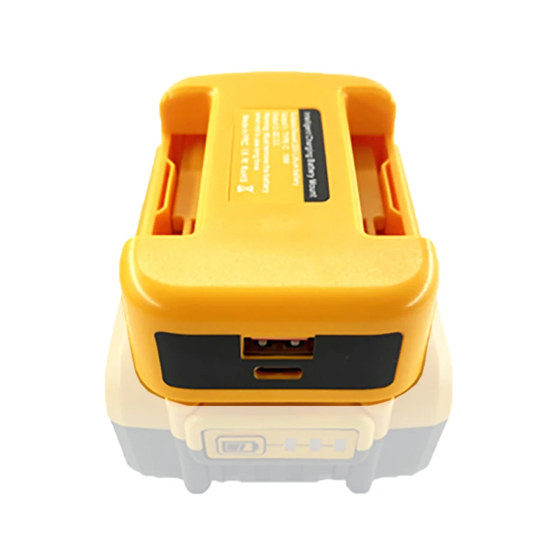 USB Type C Power Adapter Bank For DeWalt 18V For XL 20V Lithium Battery Case Laptop Mobile Phone Charging Converter Belt buckle