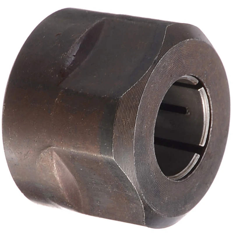 Promotion! 1Pc Black Metal Collet Nut Plunge Router Parts 12.7Mm Center Hole Diameter 22.5X27mm