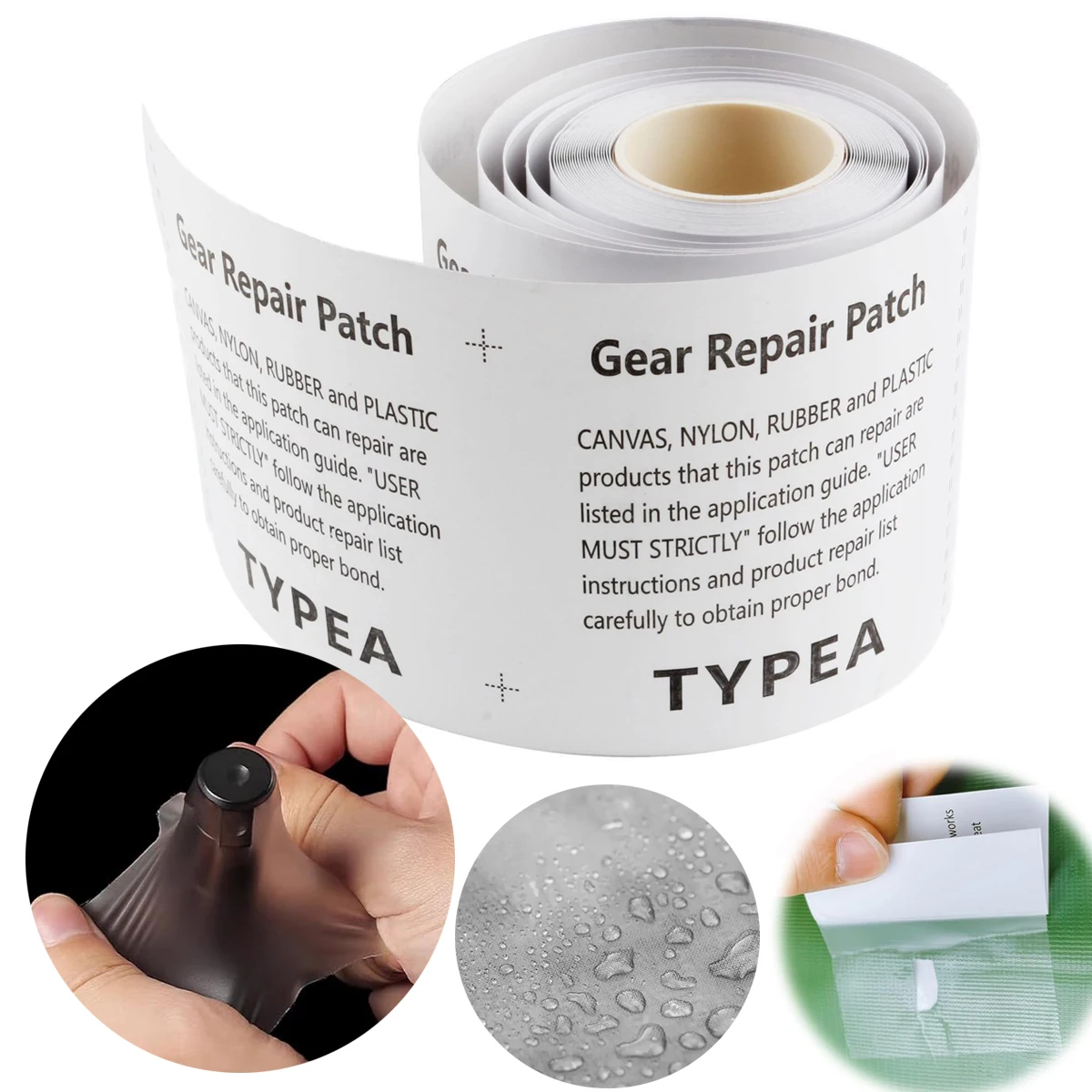 1 Roll 60/84/147 inch Patch Self-Adhesive Repair Subsidy Kit TPU Sticker Tape Transparent Waterproof Leakage Allowance