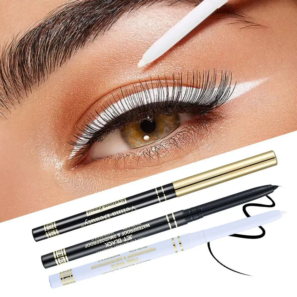 

Long Lasting Matte Eyeliner Gel Pencil Waterproof Easy To Wear Black White Smooth Liner Pen Professional Women Eye Makeup Tools