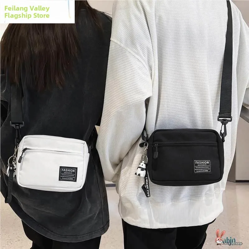 

Повседневная холщовая сумка-кроссбоди для женщин 2026: Модная японская сумка-фея для телефона, маленькая универсальная сумка через плечо