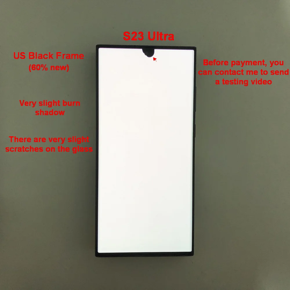 Met gebreken Amoled Voor Samsung Galaxy S23 Ultra 5G Lcd S918B S918B/DS Display Touch Screen Digitizer montage 100% testen
