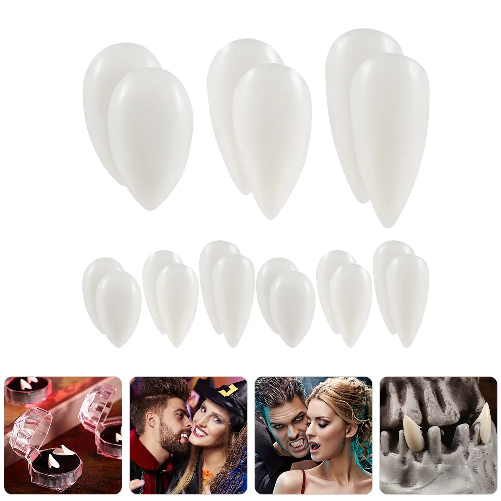 

Vampire Fake Teeth Halloween Cosplay Props Realistic Dentures For Adults Party Masquerade Decor Simulation Tool