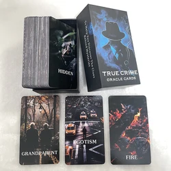 Tarot Cards for Beginners, True Crime Oracle Deck, 12x7cm 80-cards, Divination Taro in Box, Fortune Telling Toys